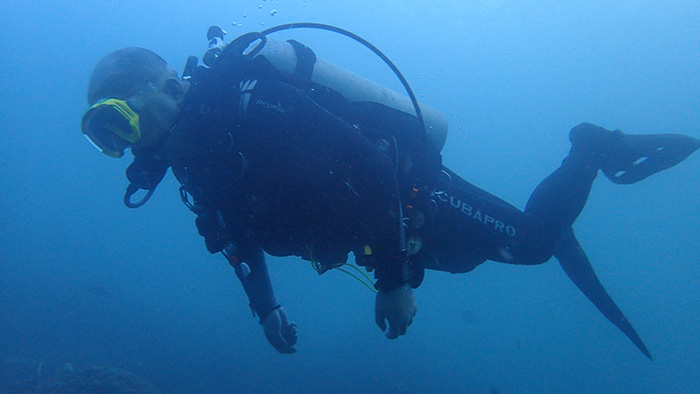 diving