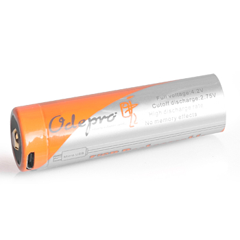 Odepro 18650 USB Battery 3400mAh